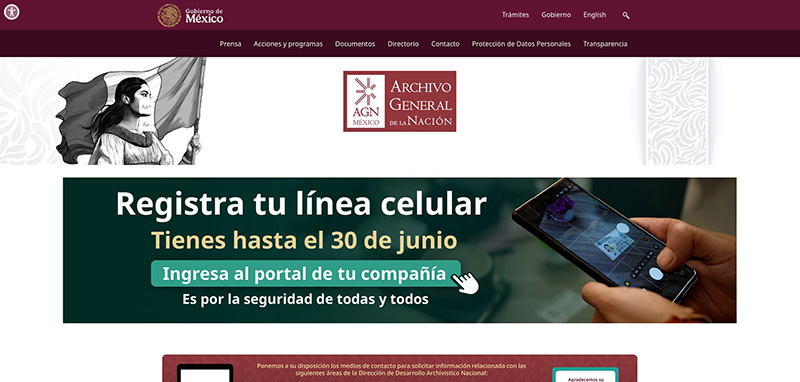 Preview of Archivo General de la Naciรณn (Mexico)