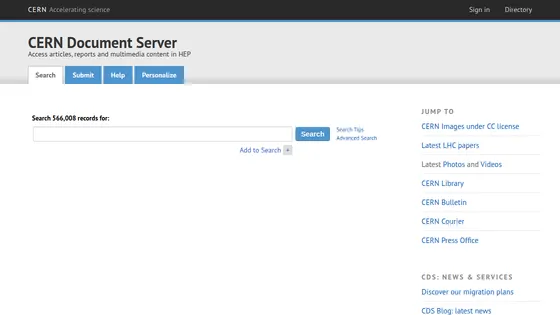 Preview of CERN Document Server