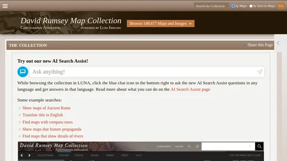 Preview of David Rumsey Map Collection