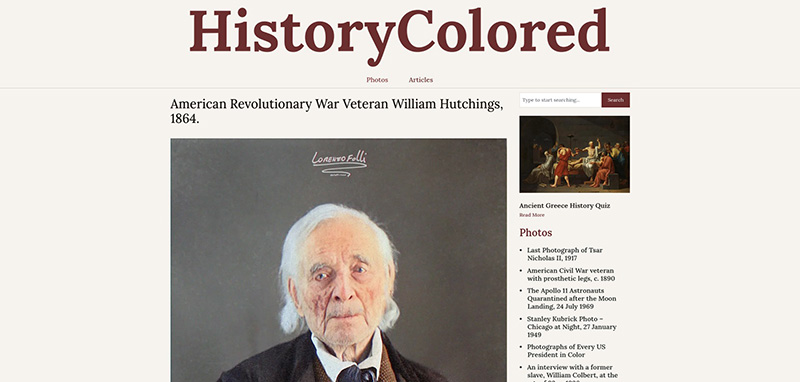 Preview of History Colored